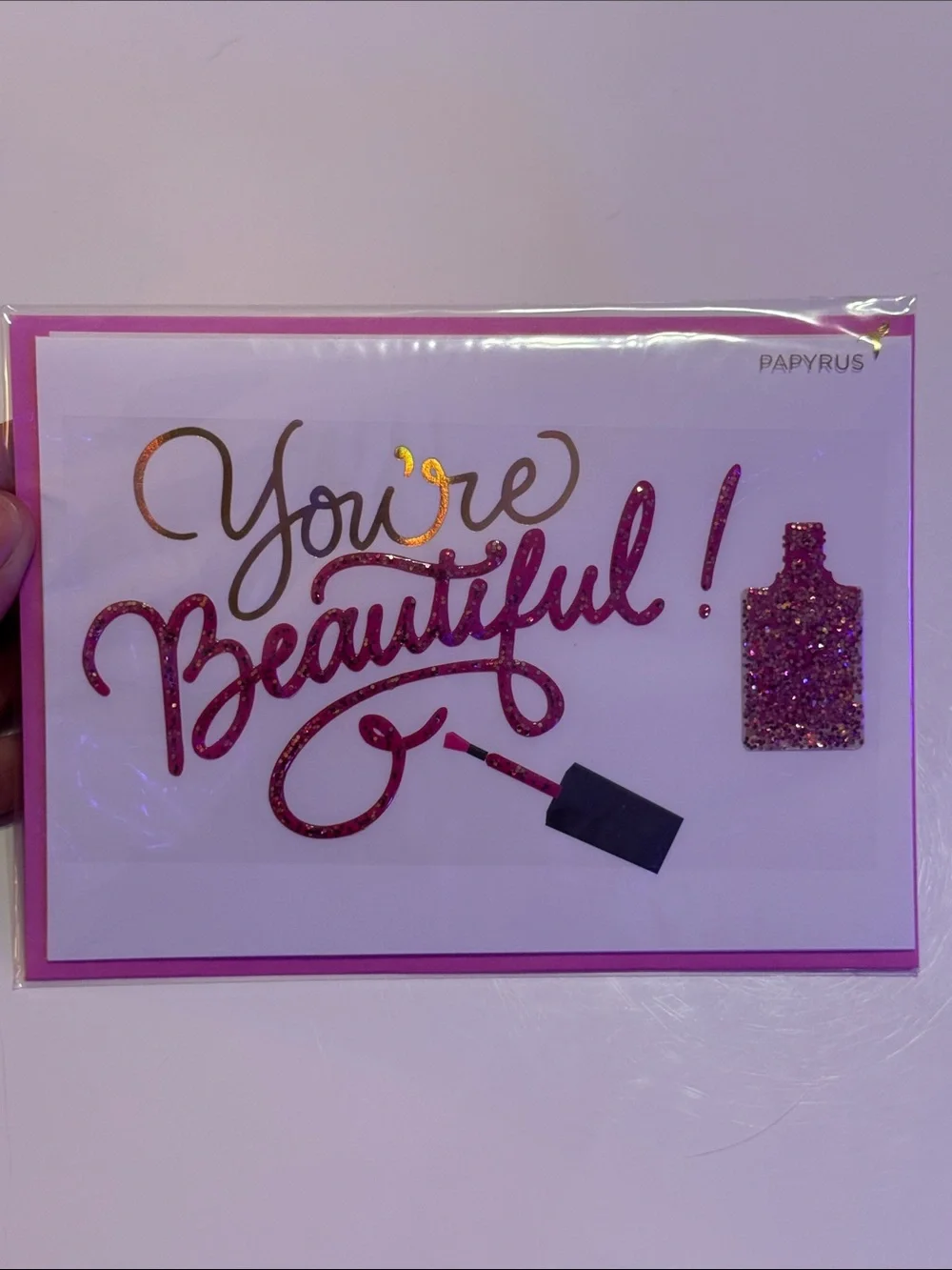 Papyrus Pink Glitter 